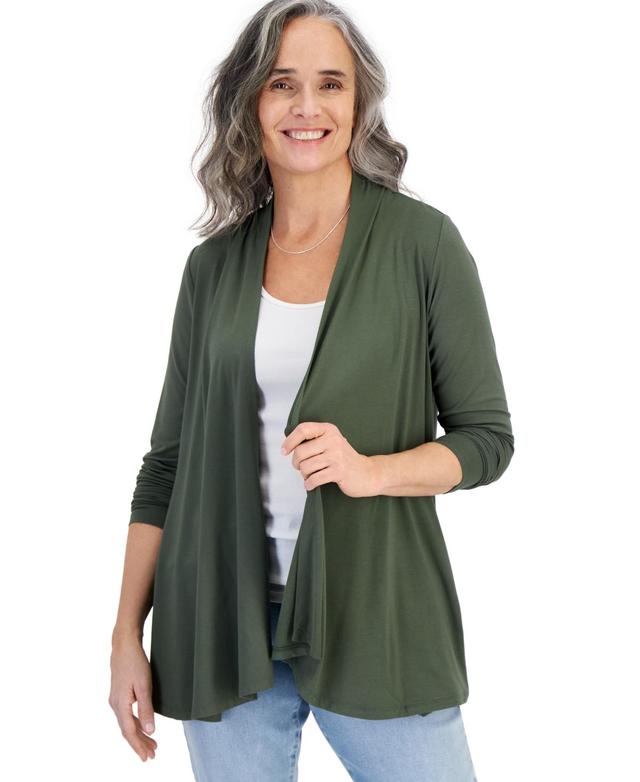 Style & Co Womens Open-Front Knit Cardigan, Created for Macys Product Image