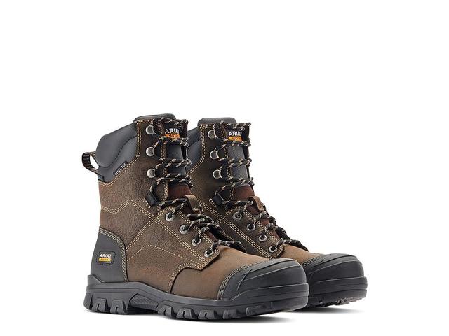 Ariat Treadfast 8 Waterproof Steel Toe Work Boot (Dark ) Men's Boots Product Image