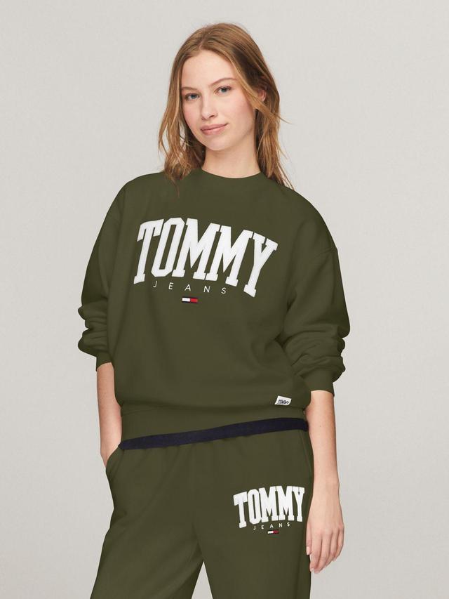 Tommy Hilfiger Women's Embroidered Varsity Logo Sweatshirt Product Image