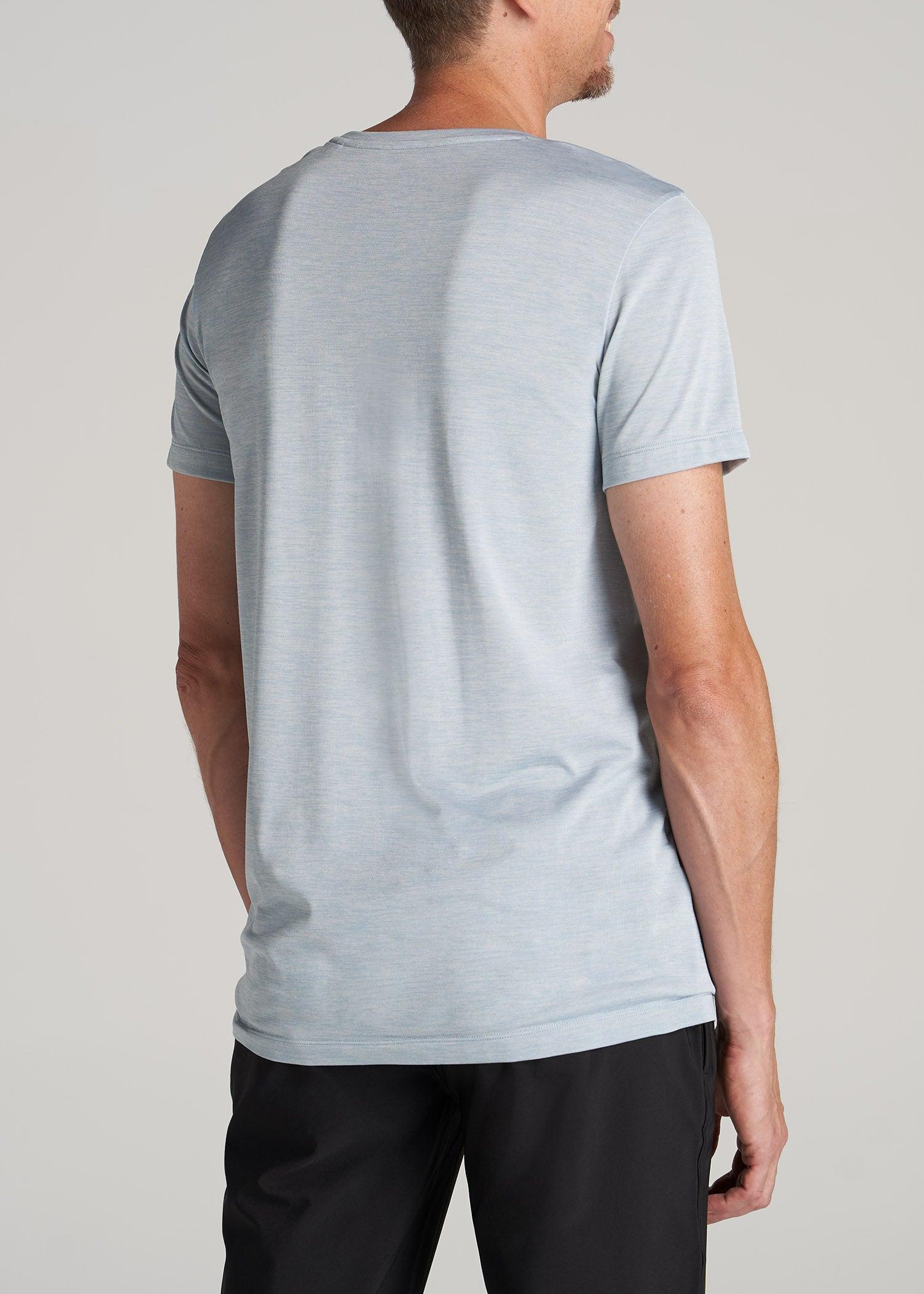 A.T. Performance MODERN-FIT Athletic Jersey Tall Tee in Light Blue Mix Male Product Image