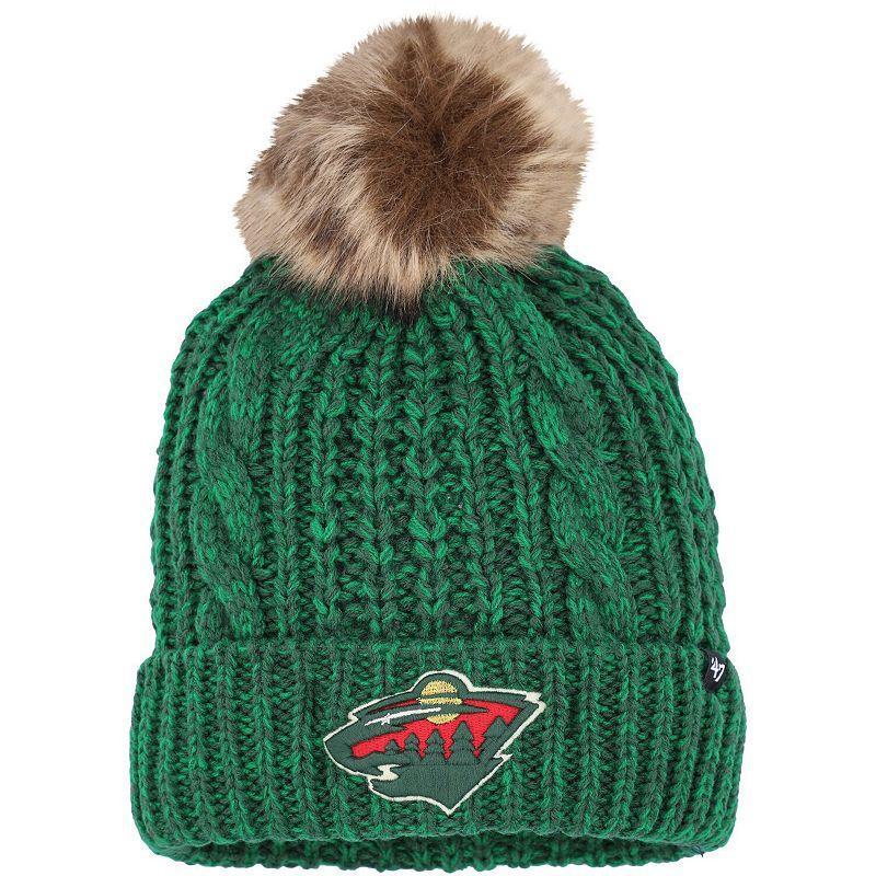 Womens 47 Minnesota Wild Meeko Cuffed Knit Hat with Pom Product Image