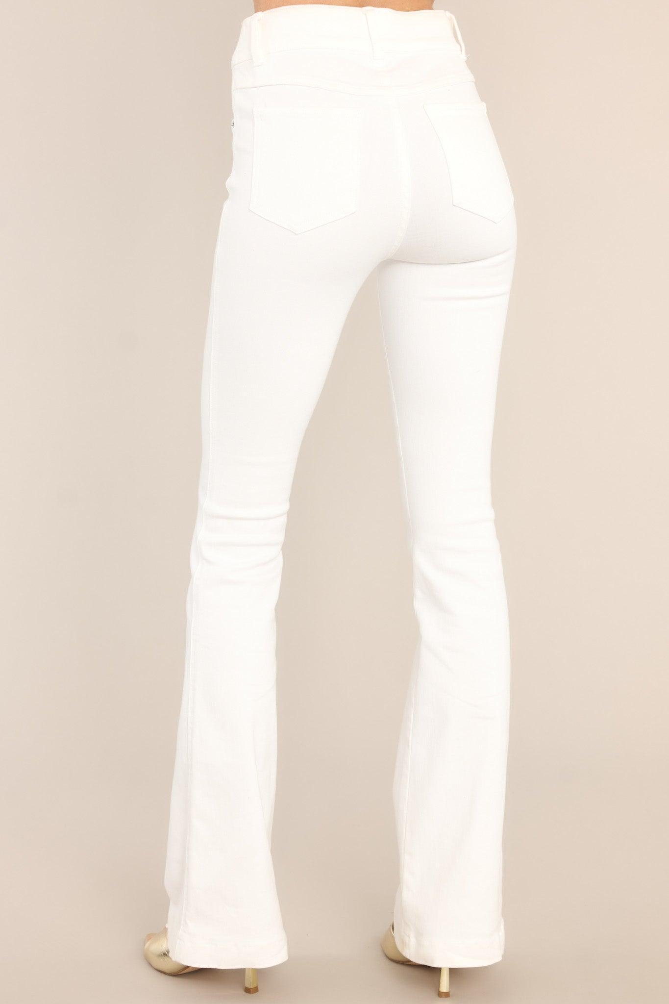 Spanx White Flare Jeans Product Image