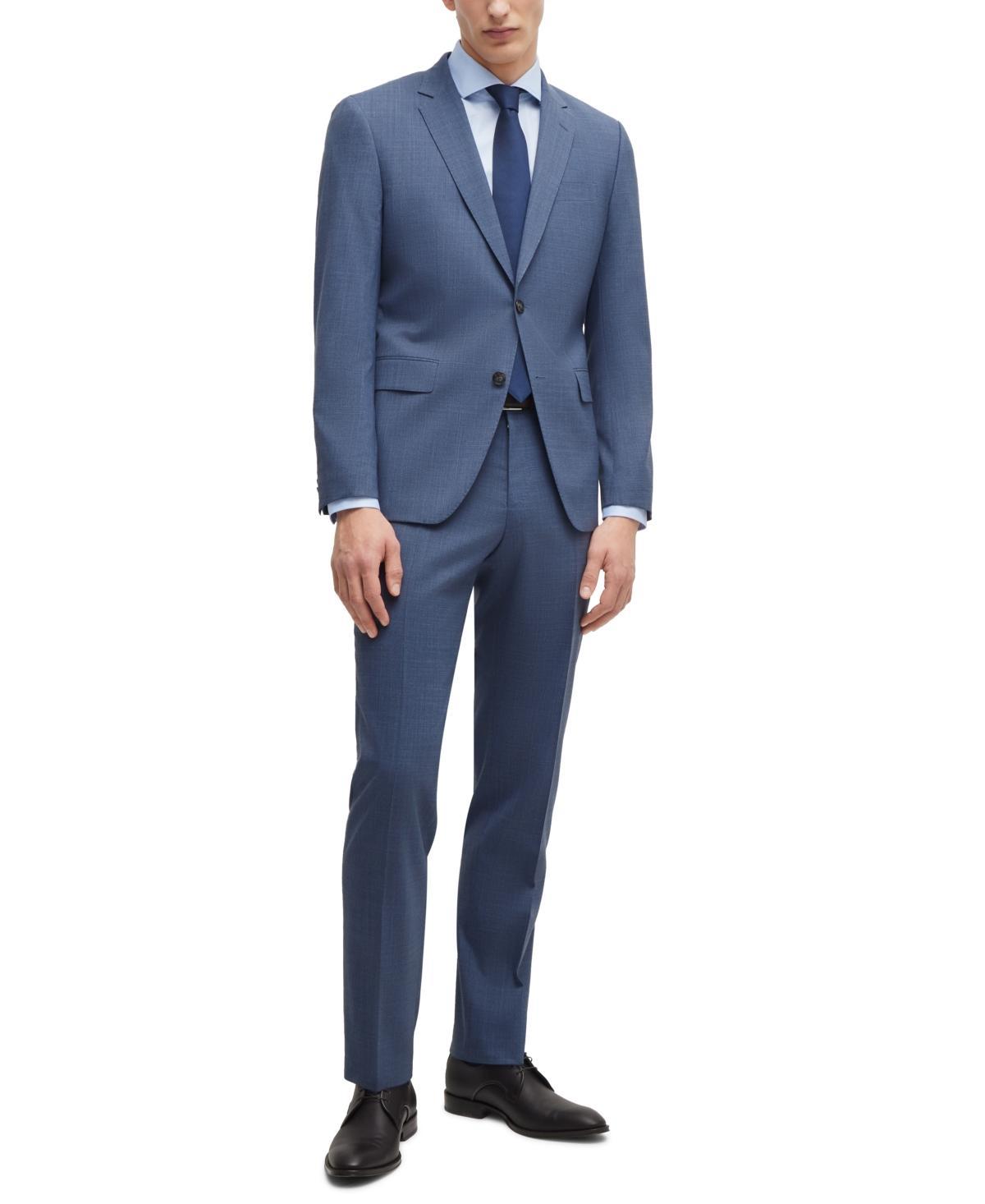 Mens Slim-Fit Suit in Patterned Stretch Cloth Product Image