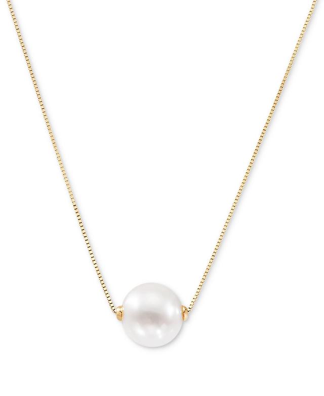 14k Gold Freshwater Cultured Pearl Necklace, Womens White Product Image