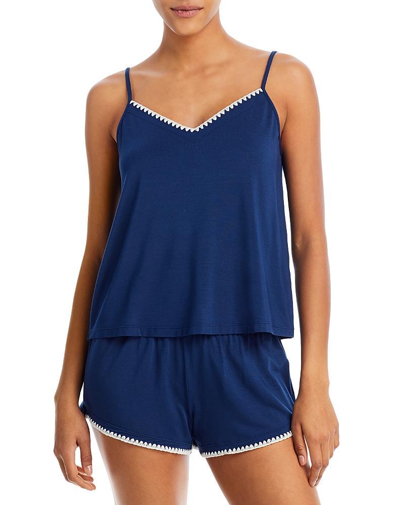 Eberjey Frida - The Whip Stitch Cami and Shorts Set (Navy/Ivory) Women's Pajama Sets Product Image