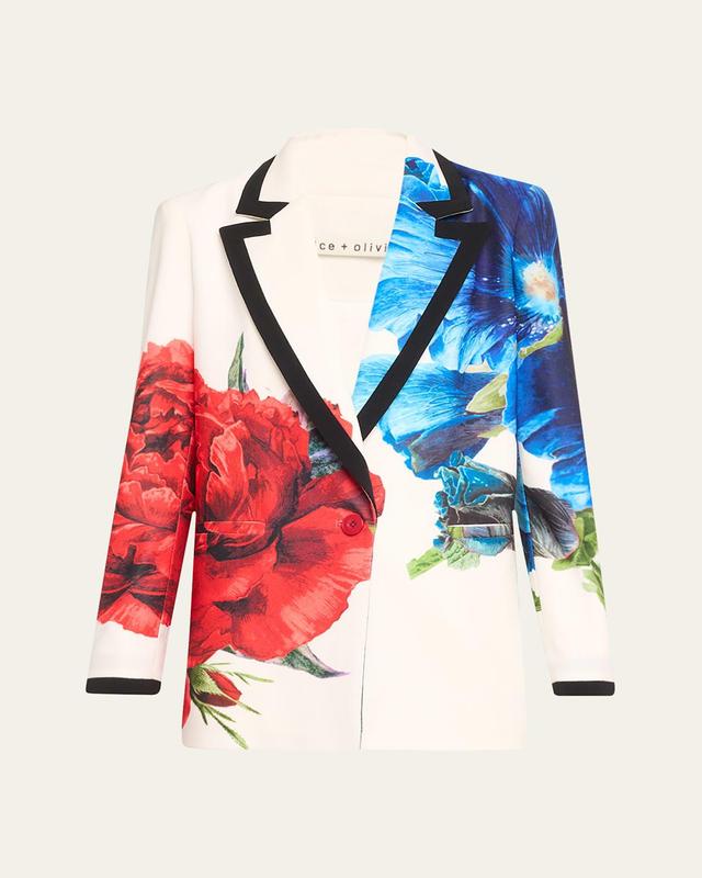 Womens Denny Floral Tailored Single-Breasted Jacket Product Image