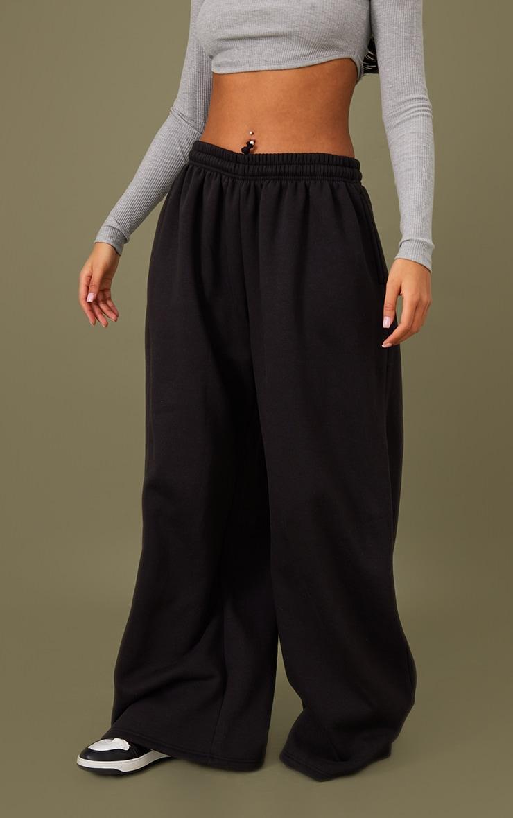 Tall Black Extreme Wide Leg Sweatpants Product Image