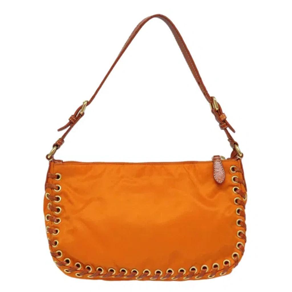 Orange Synthetic Clutch Bag () Product Image