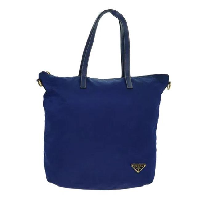 Tessuto Synthetic Tote Bag () In Blue Product Image