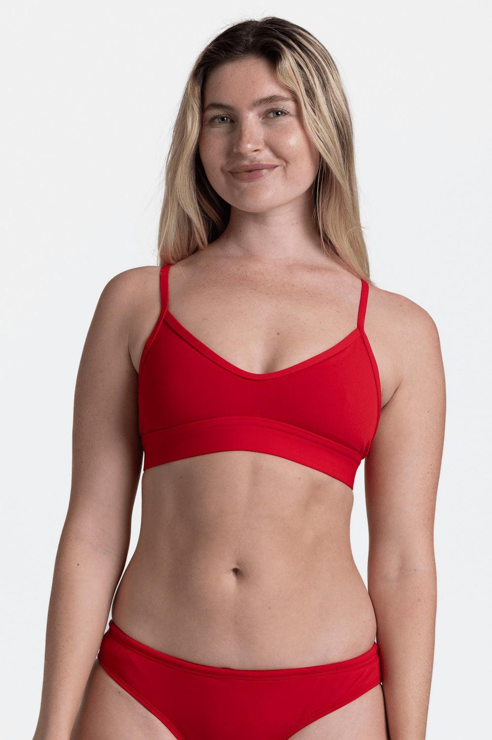 Mara Bikini Top - Red Female Product Image