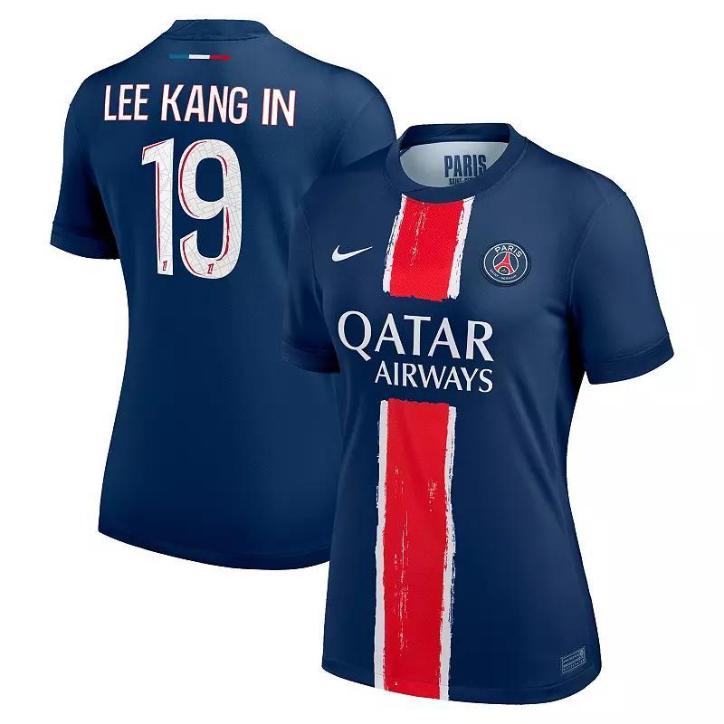 Womens Nike Lee Kang In Navy Paris Saint-Germain 2024/25 Replica Player Jersey Psg Blue Product Image