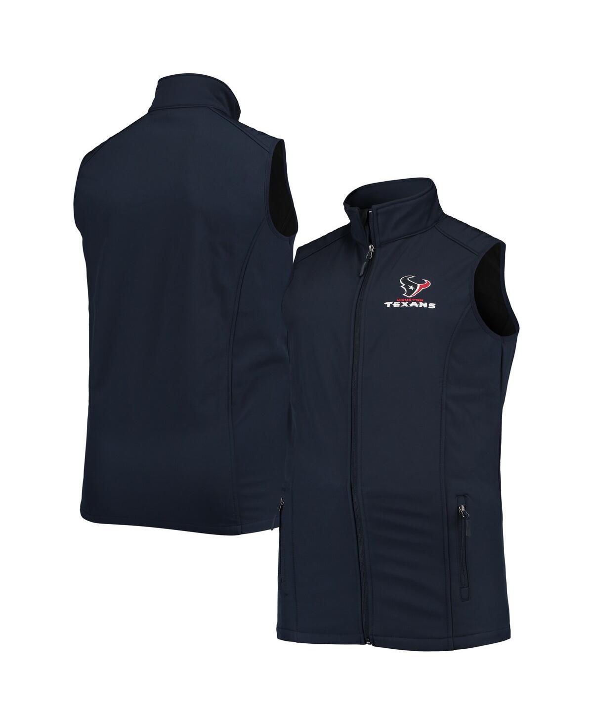 Mens Dunbrooke Navy Houston Texans Big & Tall Archer Softshell Full-Zip Vest Blue Product Image