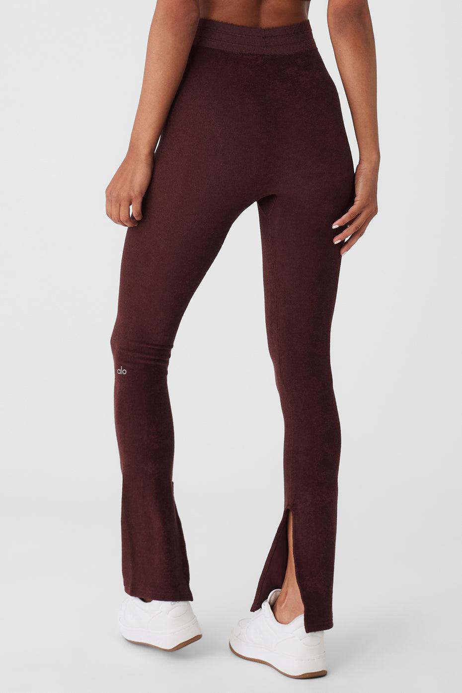 Seamless Luxe Terry High-Waist Cuddle Legging - Cherry Cola Female Product Image