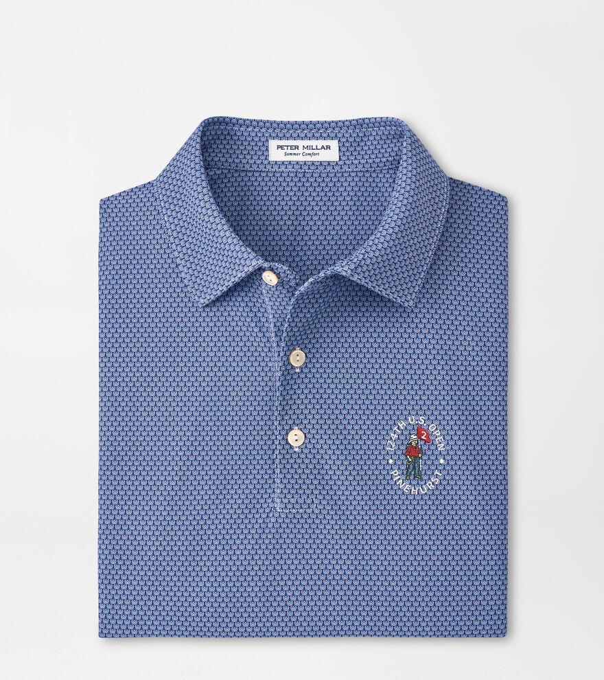 Peter Millar Mens 124th U.S. Open Waverly Performance Mesh Polo | Color: Navy | Size: XL Product Image