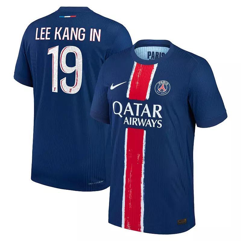 Mens Nike Lee Kang In Navy Paris Saint-Germain 2024/25 Authentic Player Jersey Psg Blue Product Image