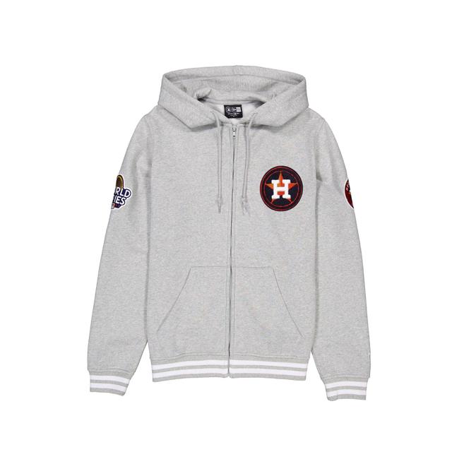 Houston Astros Gray Logo Select Full-Zip Hoodie Male Product Image