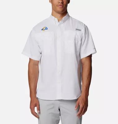 Columbia Men's PFG Tamiami Short Sleeve Shirt - Los Angeles Rams- Product Image