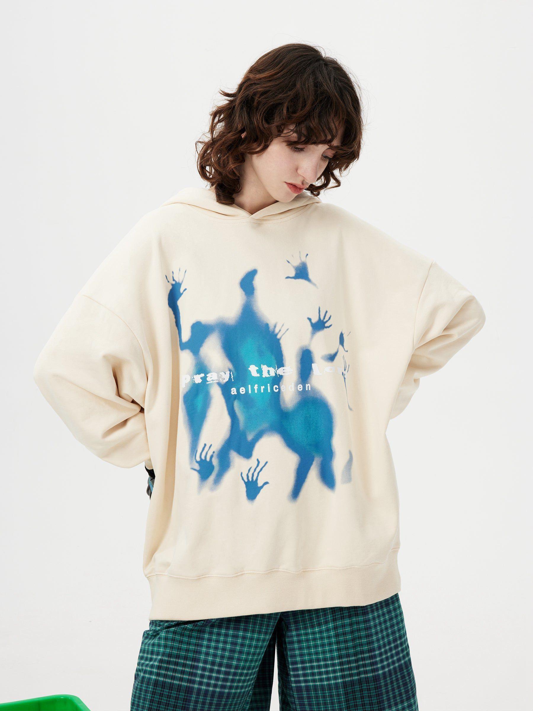 Aelfric Eden Abstraction Shadow Print Hoodie Product Image