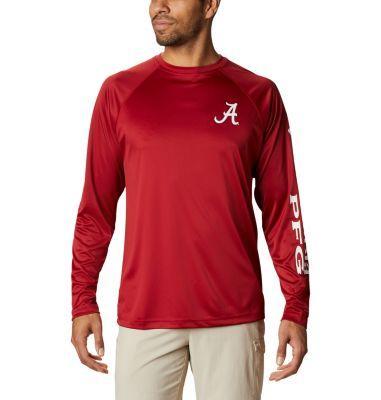 Columbia Men's Collegiate PFG Terminal Tackle Long Sleeve Shirt - Tall - Alabama- Product Image