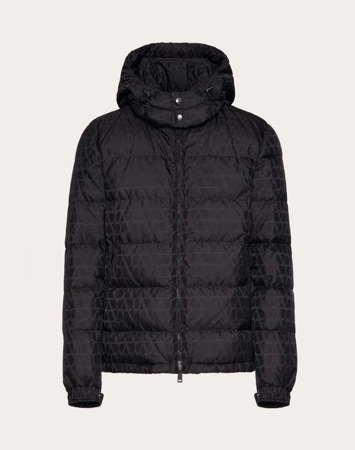 NYLON DOWN JACKET WITH TOILE ICONOGRAPHE PATTERN Product Image