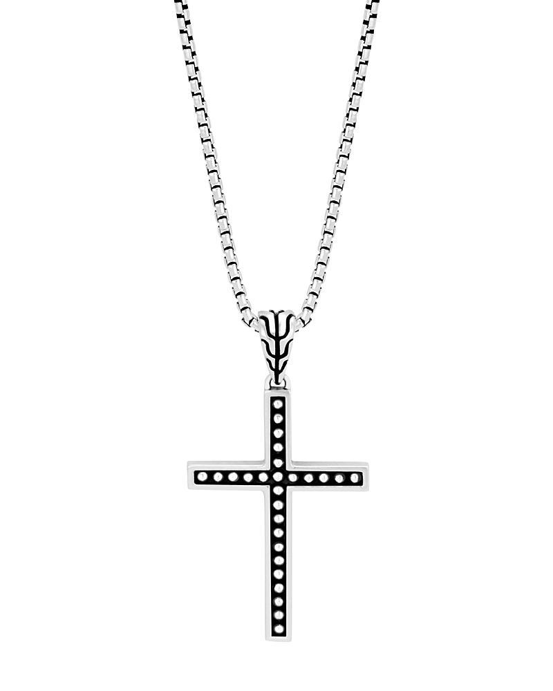 John Hardy Sterling Silver Classic Chain Jawan Cross Pendant Necklace, 20 Product Image