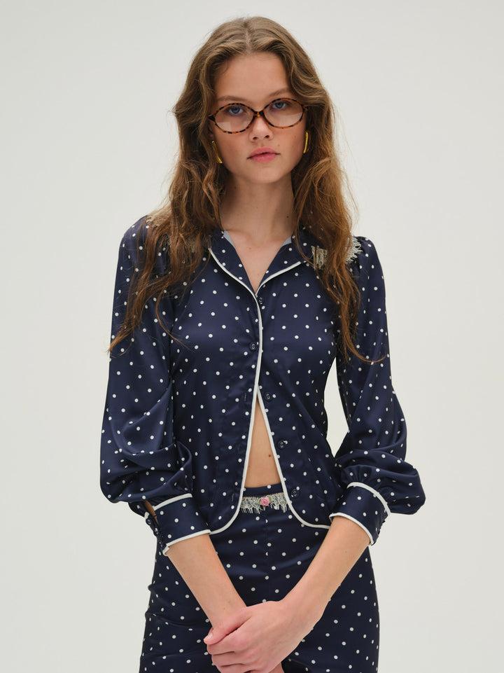 Ines Top — Blue Product Image