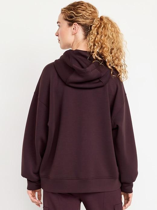 Oversized Bounce Fleece Zip Tunic Hoodie Product Image