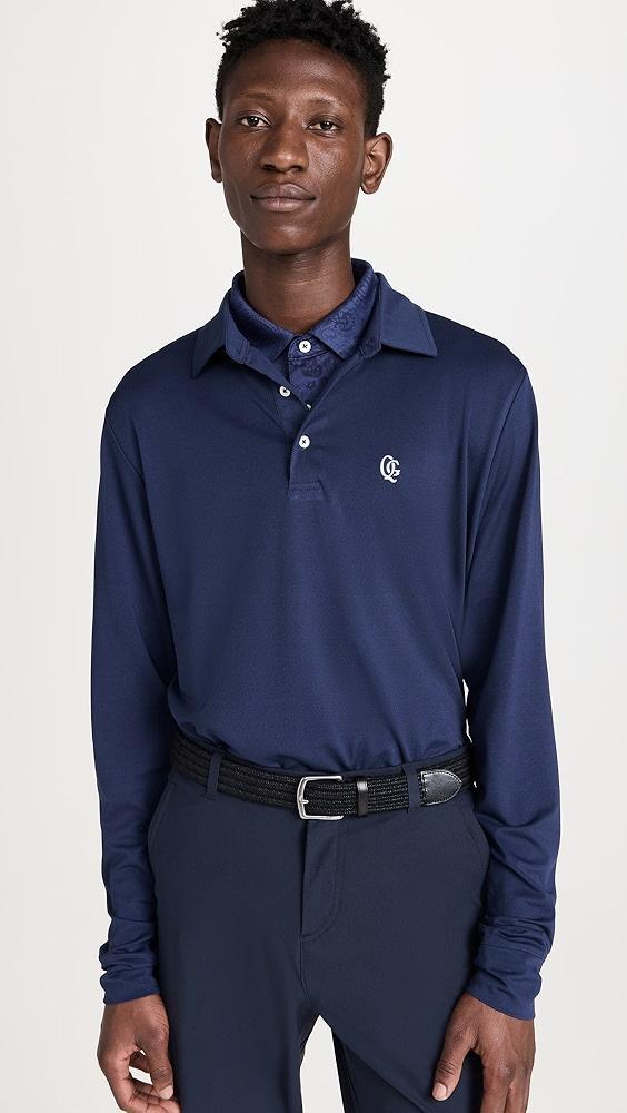 Quiet Golf Monogram Long Sleeve Polo | Shopbop Product Image