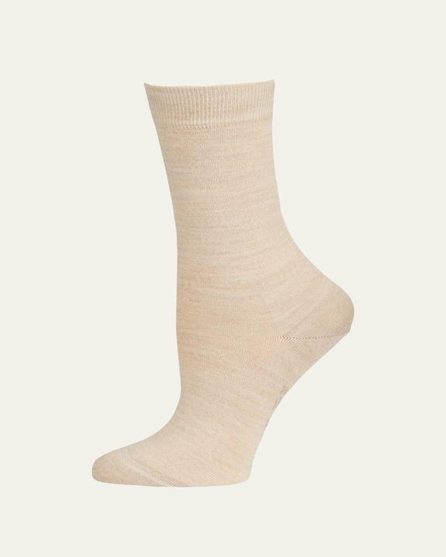 Womens Merino Wool-Blend Crew Socks Product Image