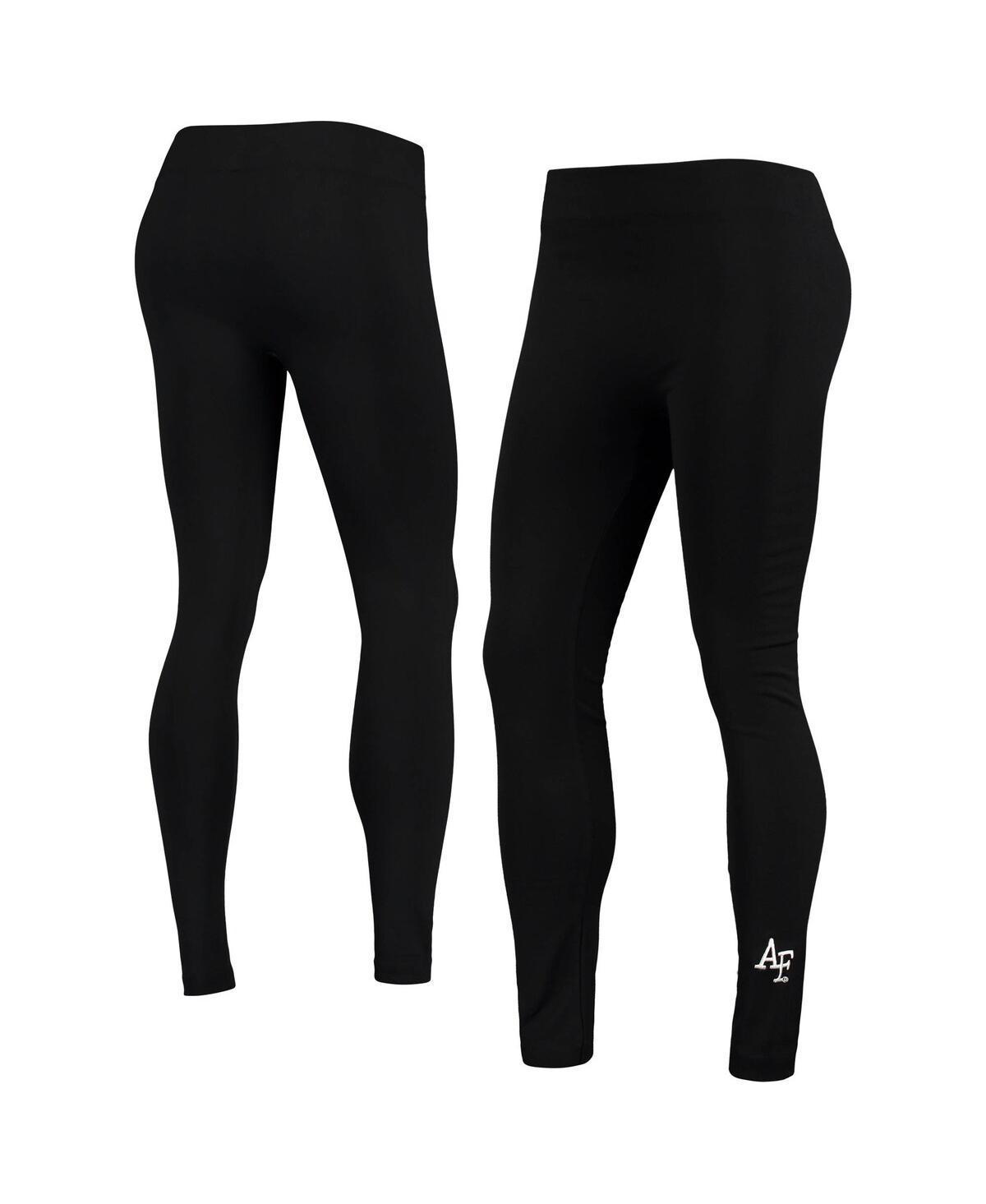 Womens ZooZatz Black Air Force Falcons Fleece-Lined Leggings Product Image