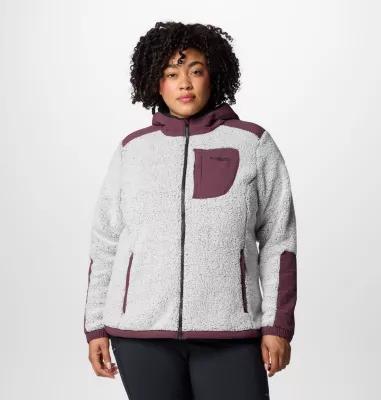 Columbia Womens Arctic Crest Sherpa Full Zip Fleece Jacket - Plus Size- Product Image