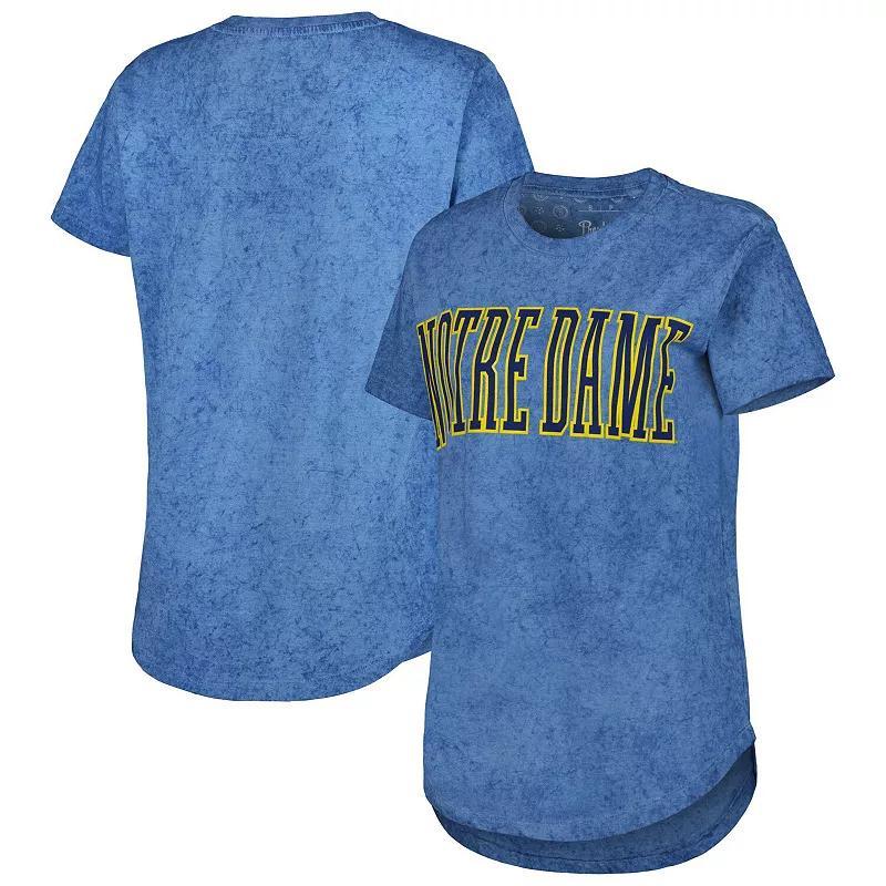 Womens Pressbox Notre Dame Fighting Irish Southlawn Sun-Washed T-Shirt Blue Product Image