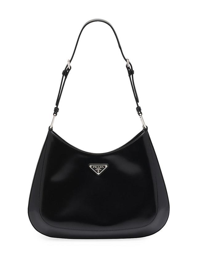 Womens Cleo Brushed Leather Shoulder Bag Product Image