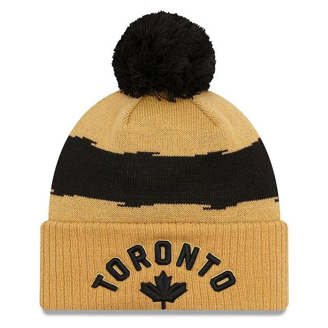 Mens New Era Toronto Raptors 2023/24 City Edition Cuffed Pom Knit Hat Product Image