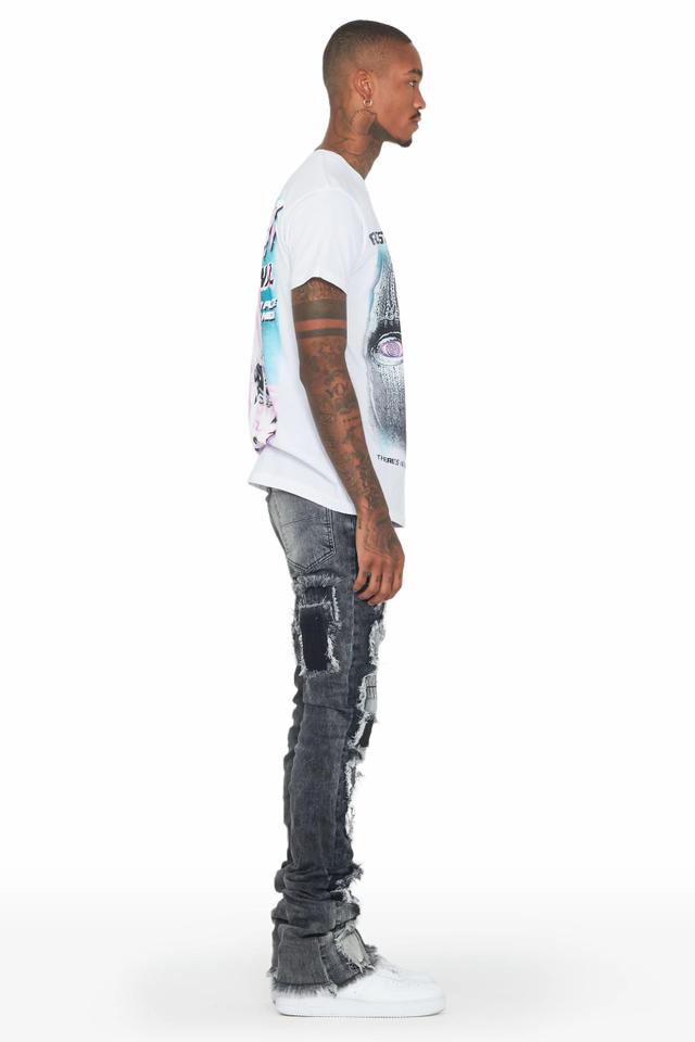 Camden Grey Super Stacked Flare Jean Male Product Image