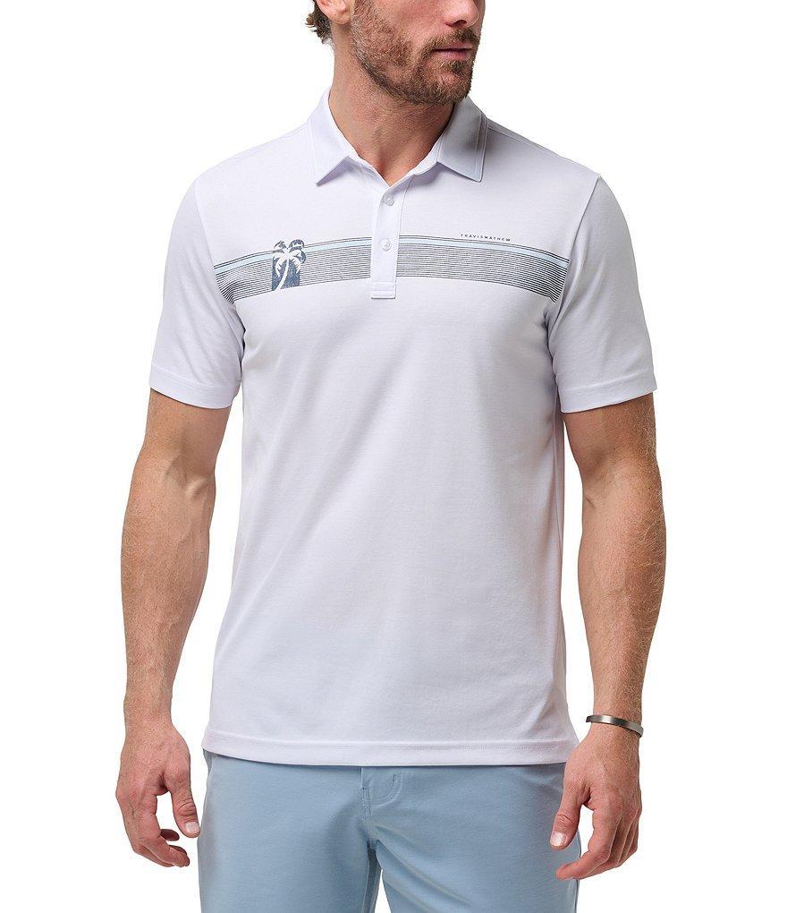 TravisMathew Wall Of Water Short Sleeve Polo Shirt Product Image