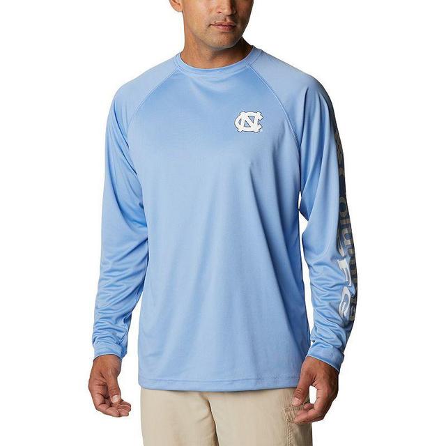 Mens Columbia Carolina North Carolina Tar Heels Terminal Tackle Omni-Shade Raglan Long Sleeve T-Shirt Product Image