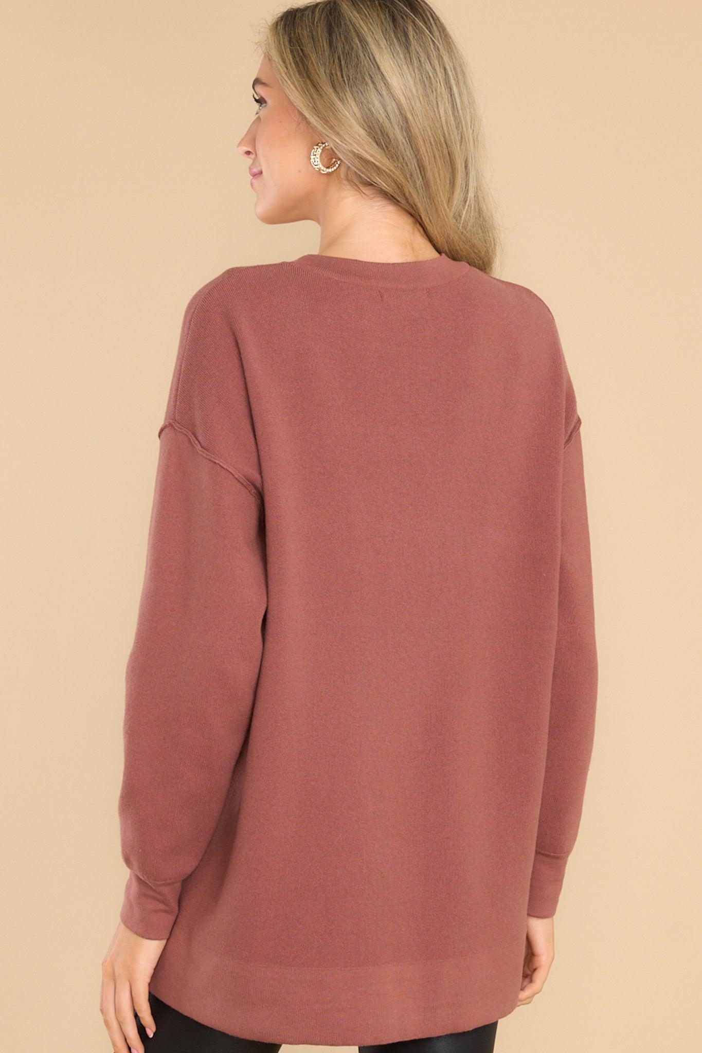 Perfectly You Heirloom Red Sweater Product Image