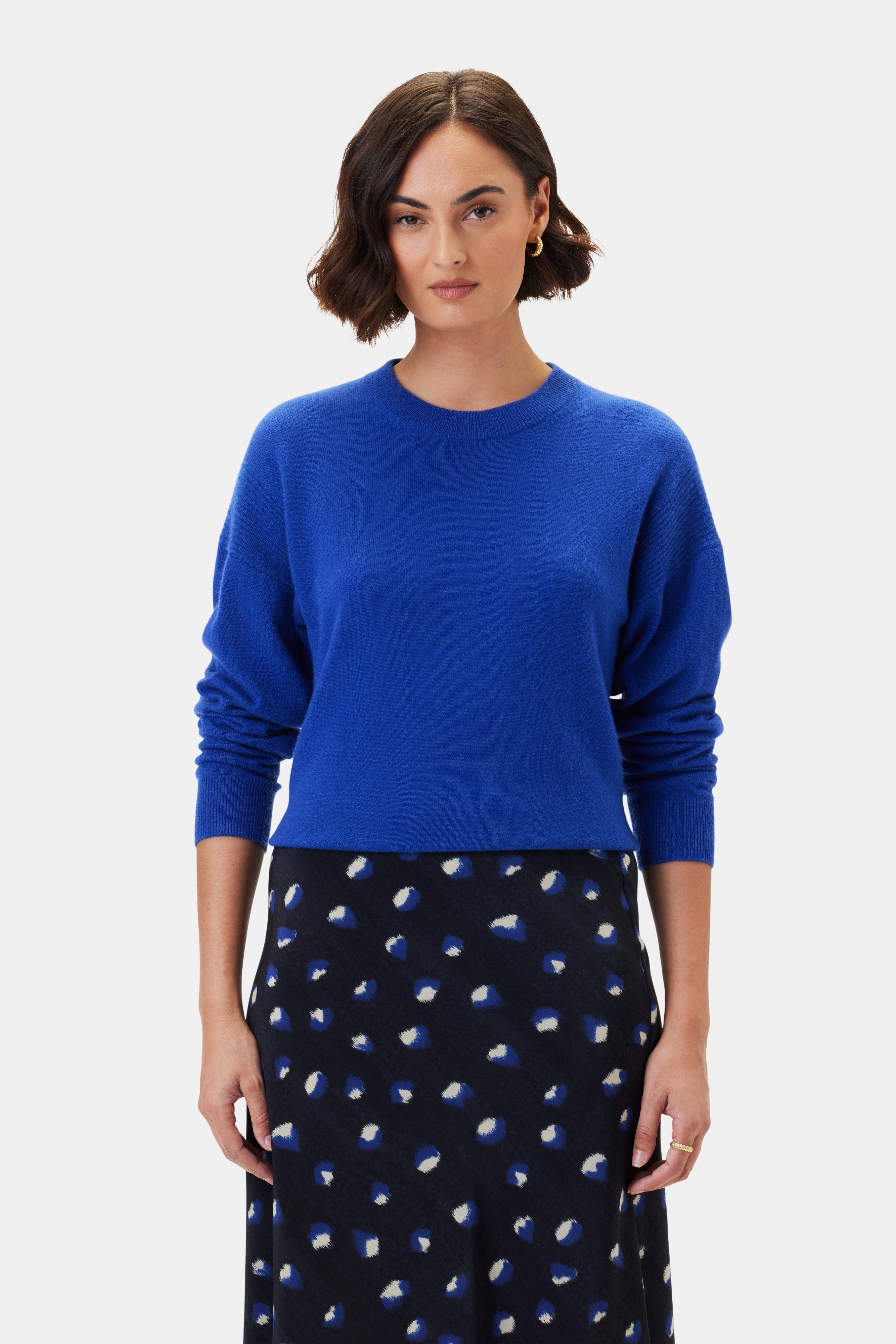 Pearl Cashmere Sweater - Cobalt - ReAmour Product Image