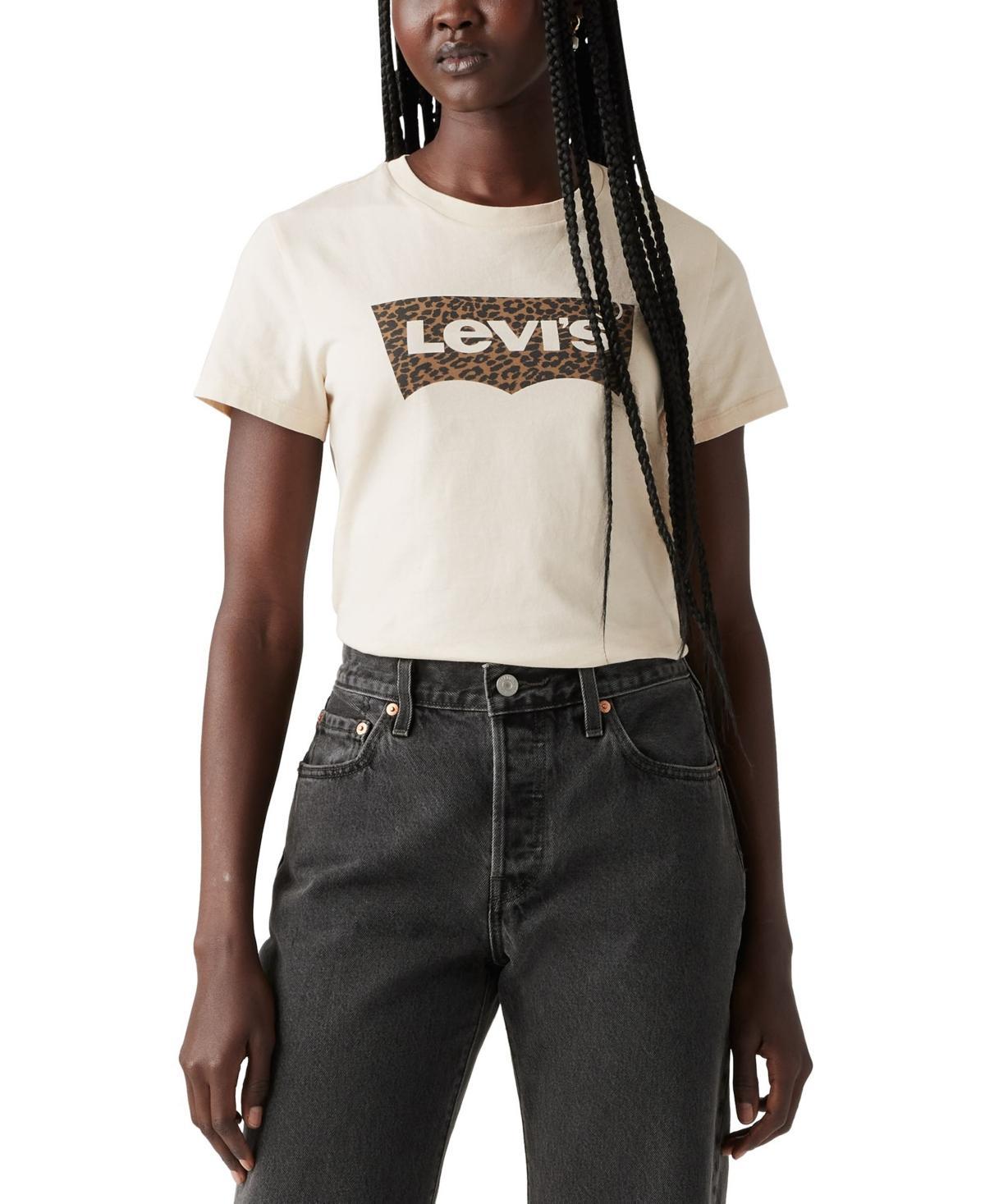 Levis Womens Perfect Graphic Logo Cotton T-shirt Product Image