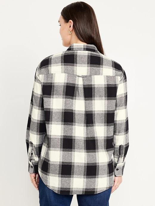 Button-Down Flannel Tunic Product Image