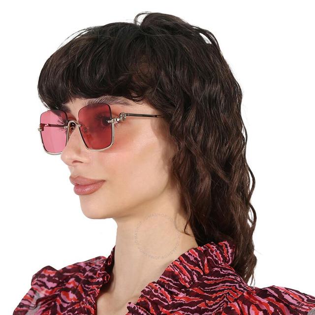 Red Square Ladies Sunglasses Gg1279s 003 54 In Red   /   Red. / Gold Product Image