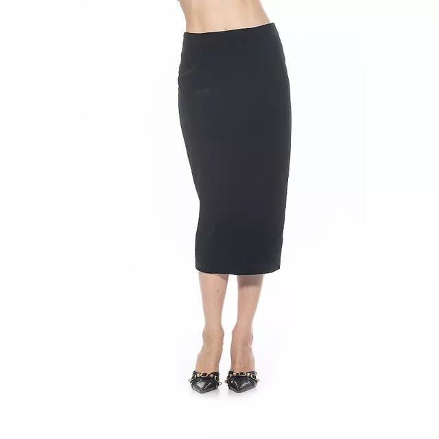 Womens ALEXIA ADMOR Jayden Velvet Midi Skirt Product Image