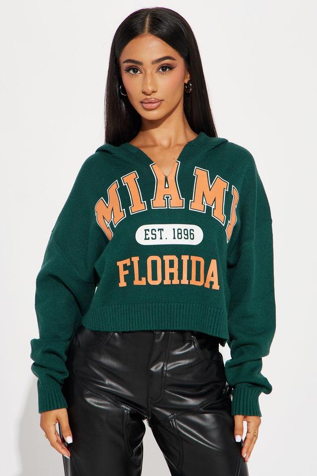 Miami Florida Sweater - Hunter Product Image