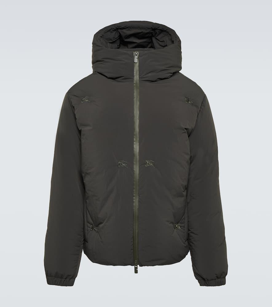 BURBERRY Hooded Down Jacket In Green Product Image