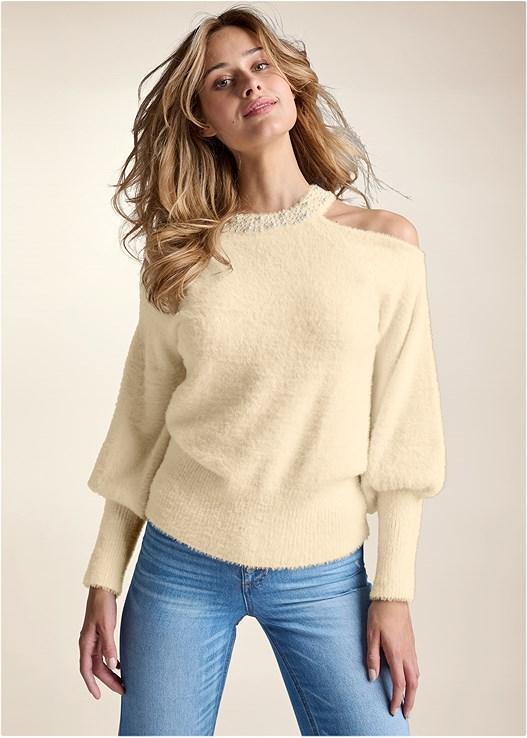 Cozy Cold Shoulder Sweater Product Image