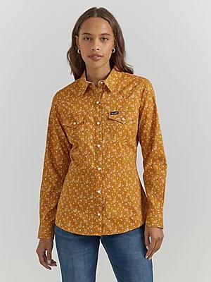 Women's Wrangler All Occasion Western Snap Shirt | Women's TOPS | Wrangler® Product Image