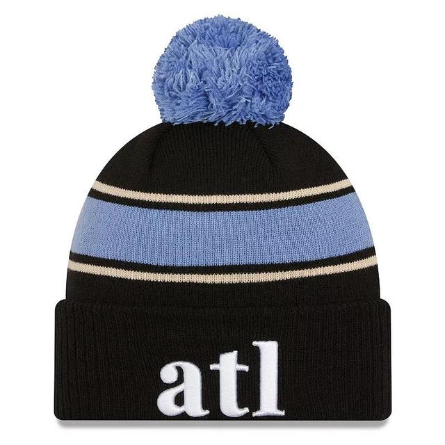 Mens New Era Atlanta Hawks 2023/24 City Edition Cuffed Pom Knit Hat Product Image