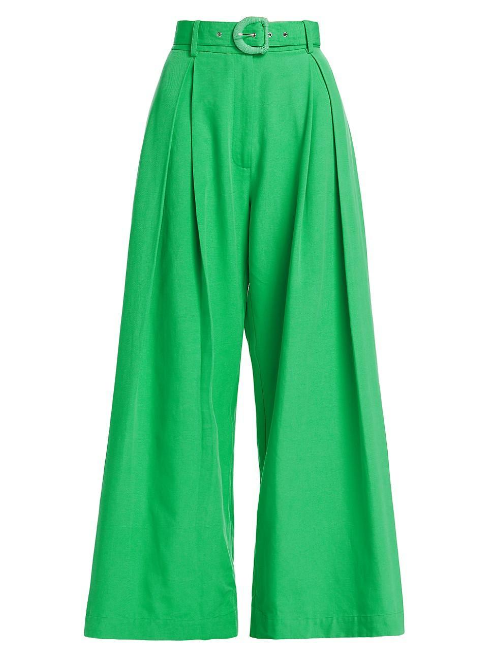 Womens Tailored Pleat-Front Pants Product Image