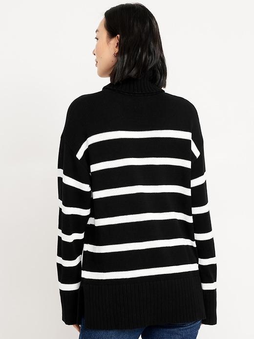 Turtleneck Tunic Sweater Product Image